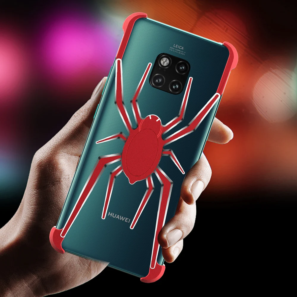 Алюминиевый чехол для телефона с изображением паука huawei mate 20 mate20pro P30 Pro vivo X27 IQOO
