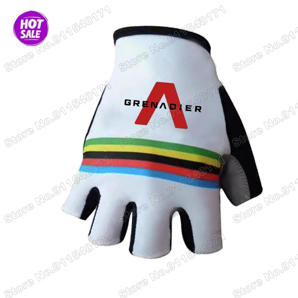 

2021 Ineos Grenadier Champion Cycling Gloves Men Bicycle Gel Half Finger Gloves One Pair Size M-XL Guante Ciclismo Gant cyclisme