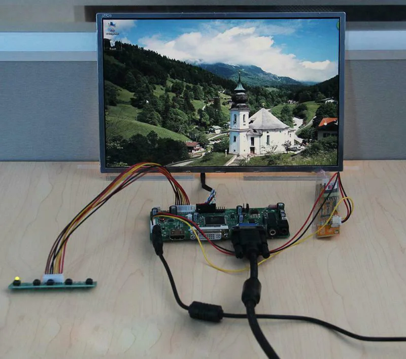 Комплект платы драйвера M.NT68676 для M215HW01 V0 / V1 V9 HDMI + DVI VGA плата контроллера ЖК-экрана