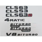 Для Mercedes Benz Black W218 C218 X218 C257 C218 CLS53 CLS53s CLS63 CLS63s AMG Emblem V8 BITURBO 4matic 4matic + значки на эмблемы