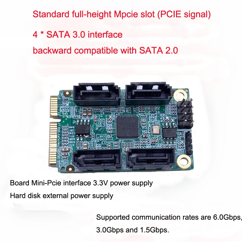 

Стандартная плата Pcie Mini (сигнал PCIE) на SATA