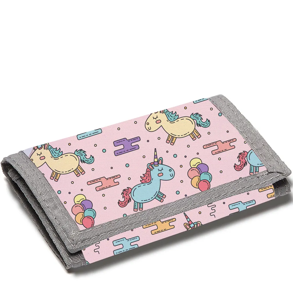Unicorn Children's Cute Custom Wallet Casual Primary and Secondary School Students Coin Purse For Men and Women