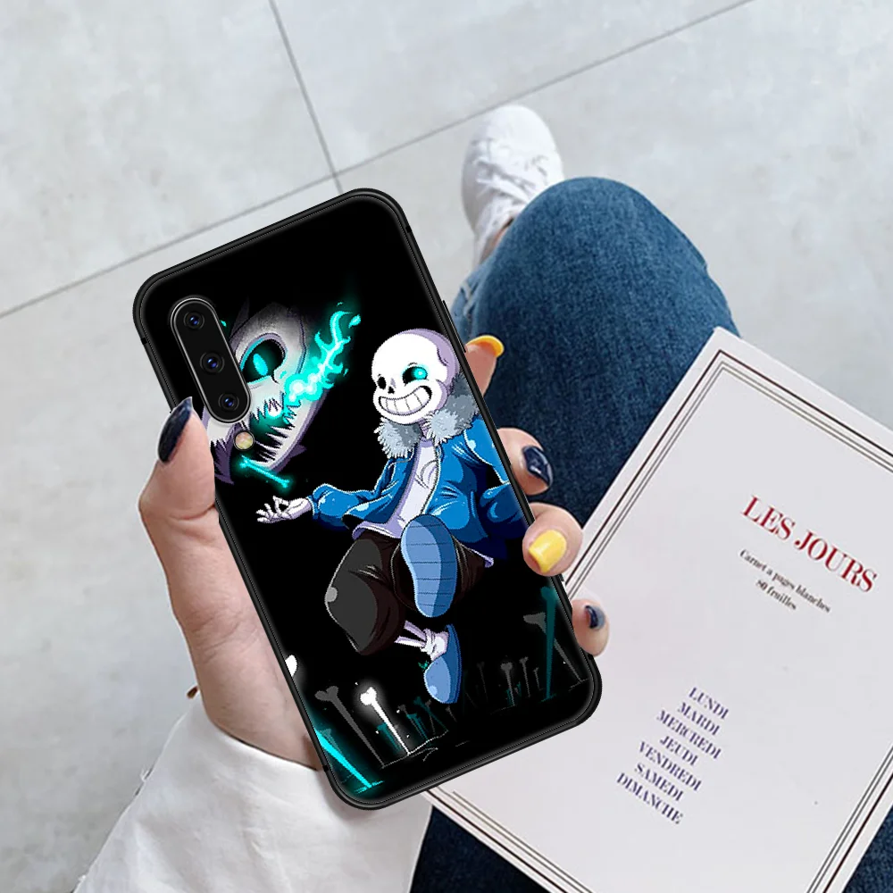 

Undertale Papyrus Sans Skull Boy Phone Case For Huawei P Mate 10 20 30 40 Pro Lite Smart 2019 2021 black Back Tpu Funda Fashion