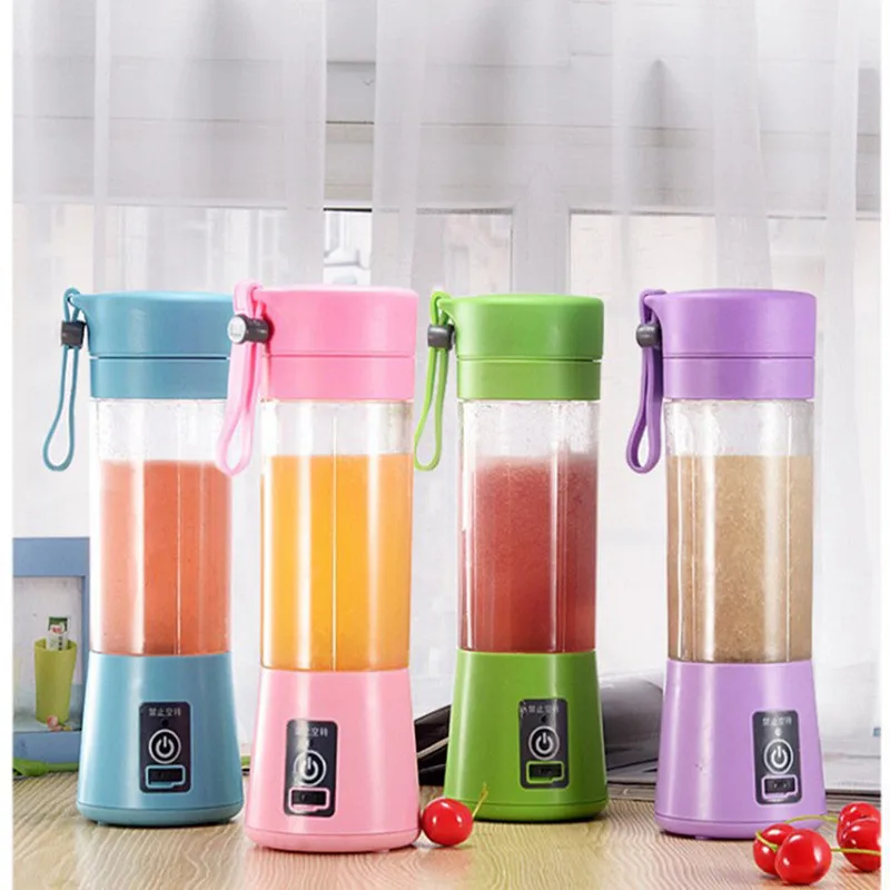 

Portable Electric Fruit Juicer Handheld Smoothie Maker Blender USB Rechargeable Mini Mixer Machine Home Travel Food Processor