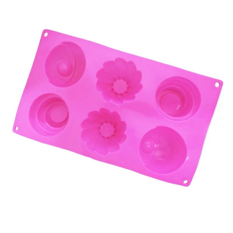 Силиконовая форма для шоколадного торта с 6 отверстиями инструмент выпечки желе