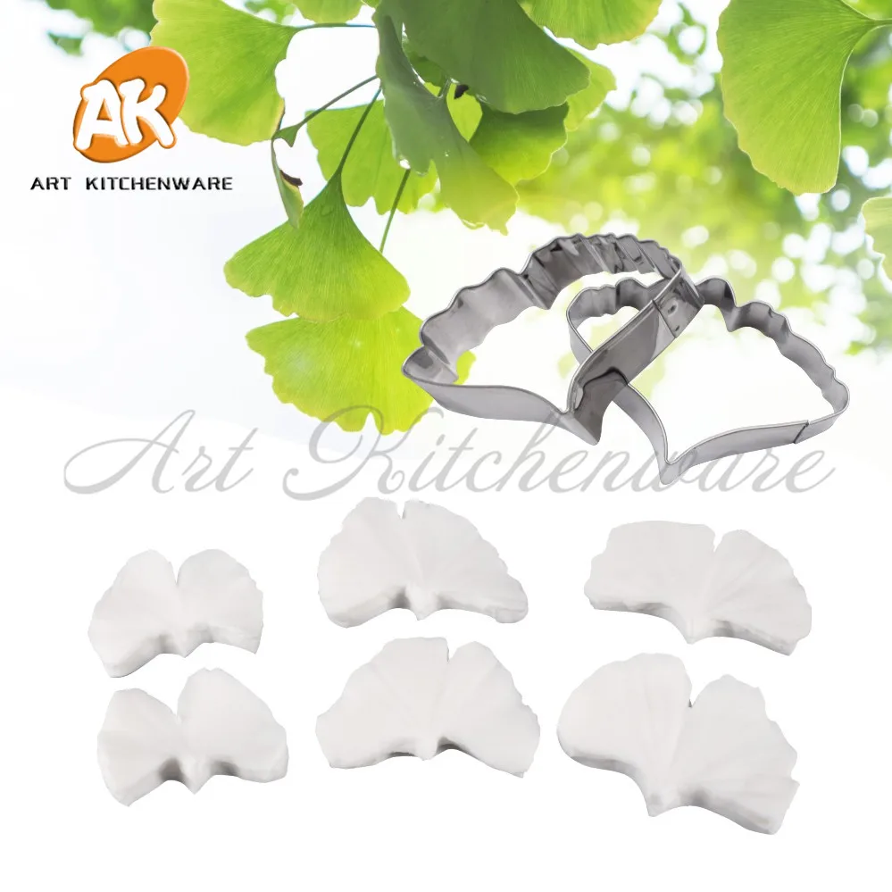 

8 шт./компл. Ginkgo лист Veiner силиконовая форма «сделай сам» для цветов из мастики глина ремесло форма инструменты для украшения тортов кухонная ...