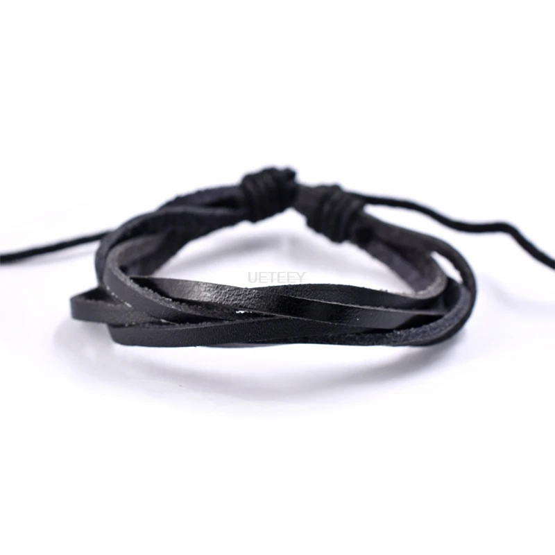 

Liwore/love English alphabet Genuine Leather bracelet retro men's multi-layer braided bracelet neutral accessories holiday gift