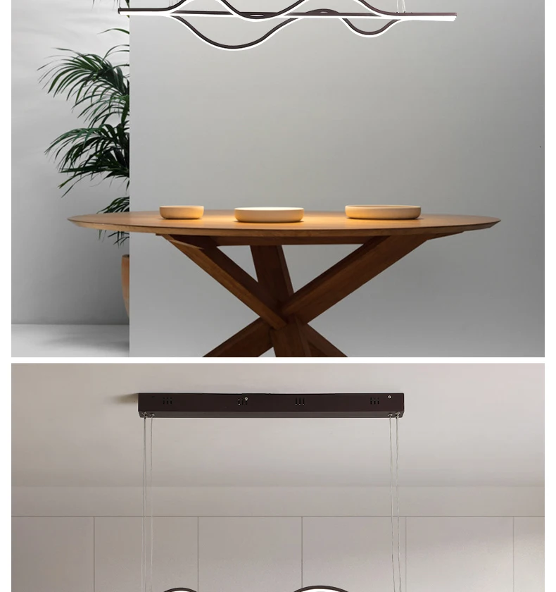Современные светодиодные подвесные светильники Chandelierrec AC85-265V для декора столовой, светильники для домашнего освещения, подвесной светильник с затемнением