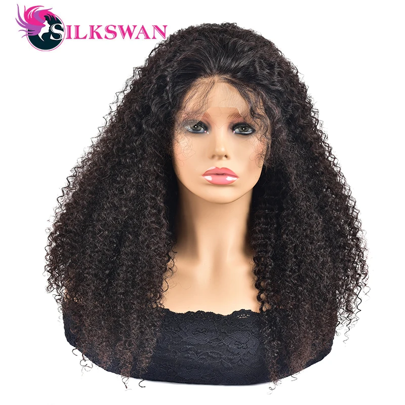 Бразильский афро кудрявый парик парики из человеческих волос для женщин на сетке