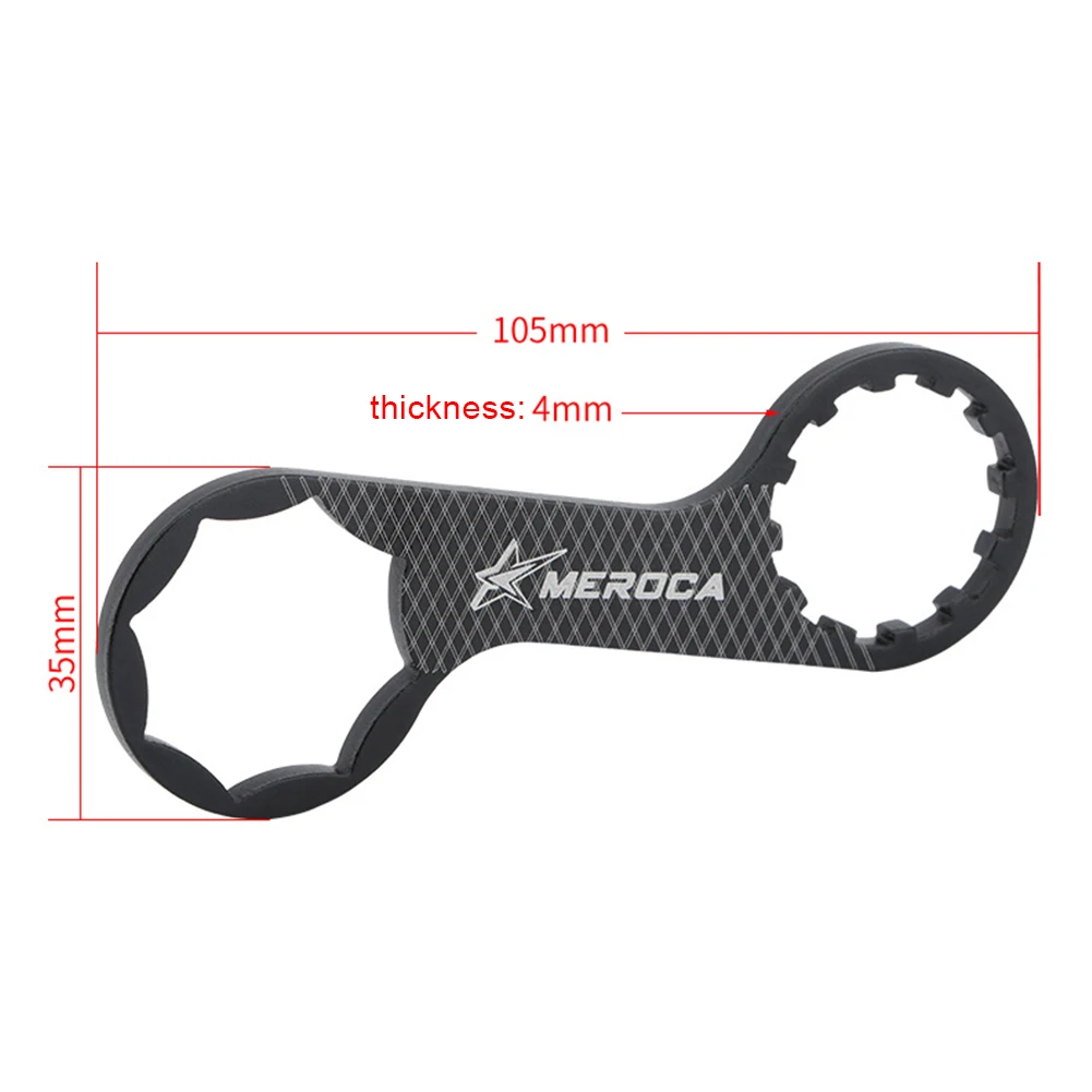 

Aluminum Alloy Bicycle Front Fork Cap Wrench For SR Suntour XCR/XCT/XCM/RST MTB Bike Spanner Front Fork Cap Bicycle Removal Tool
