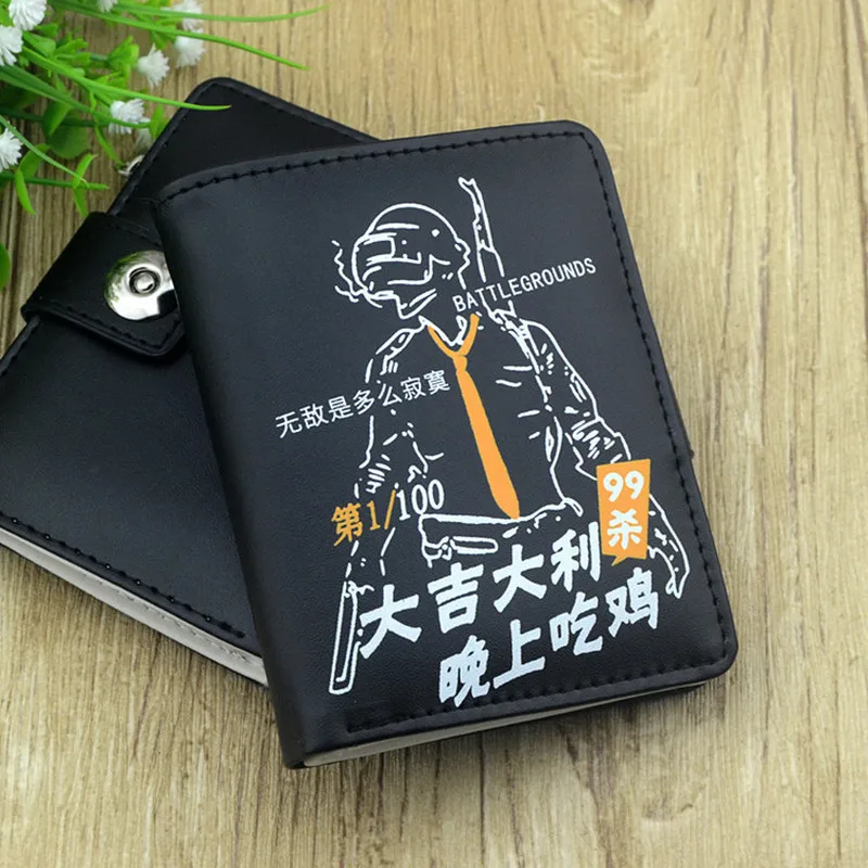 Новый Кошелек для еды курица игра серия короткий модный PU кошелек пакет карт |