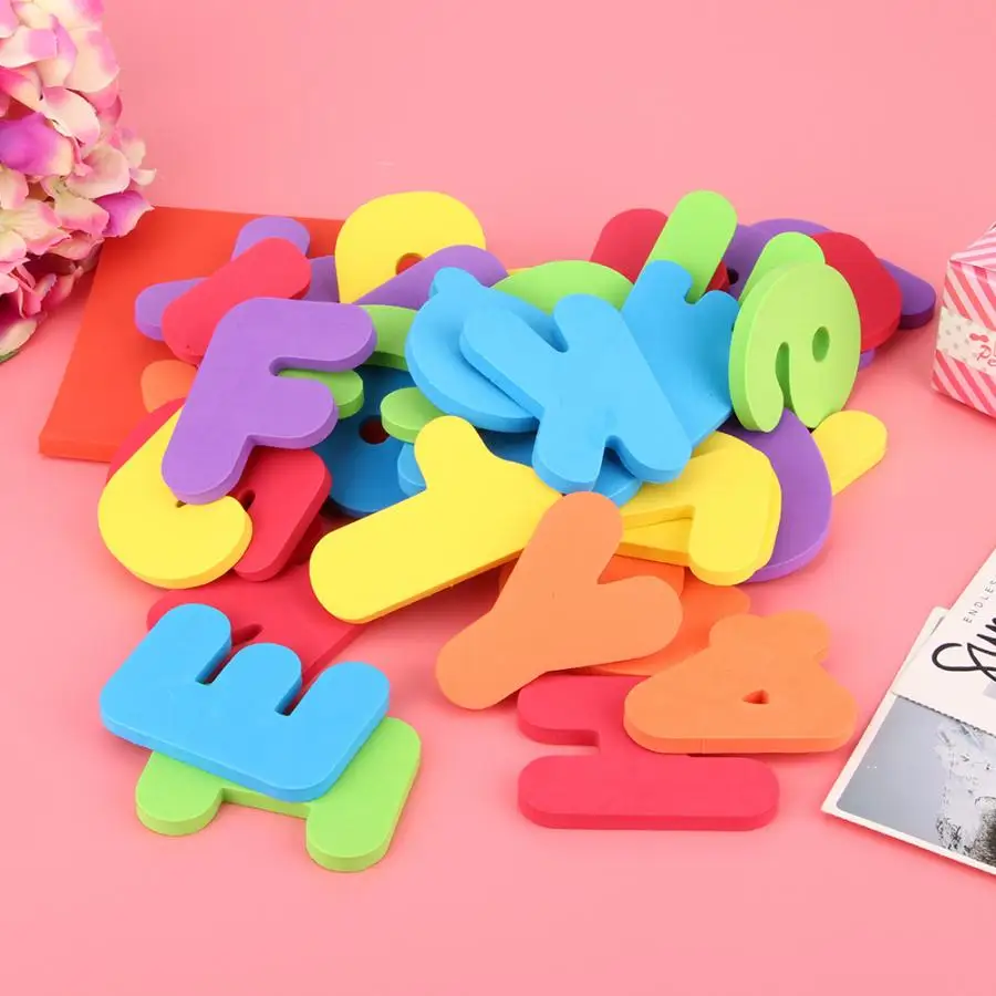 Детские игрушки для ванной Мягкая EVA с цифрами и буквами письмо головоломки детей