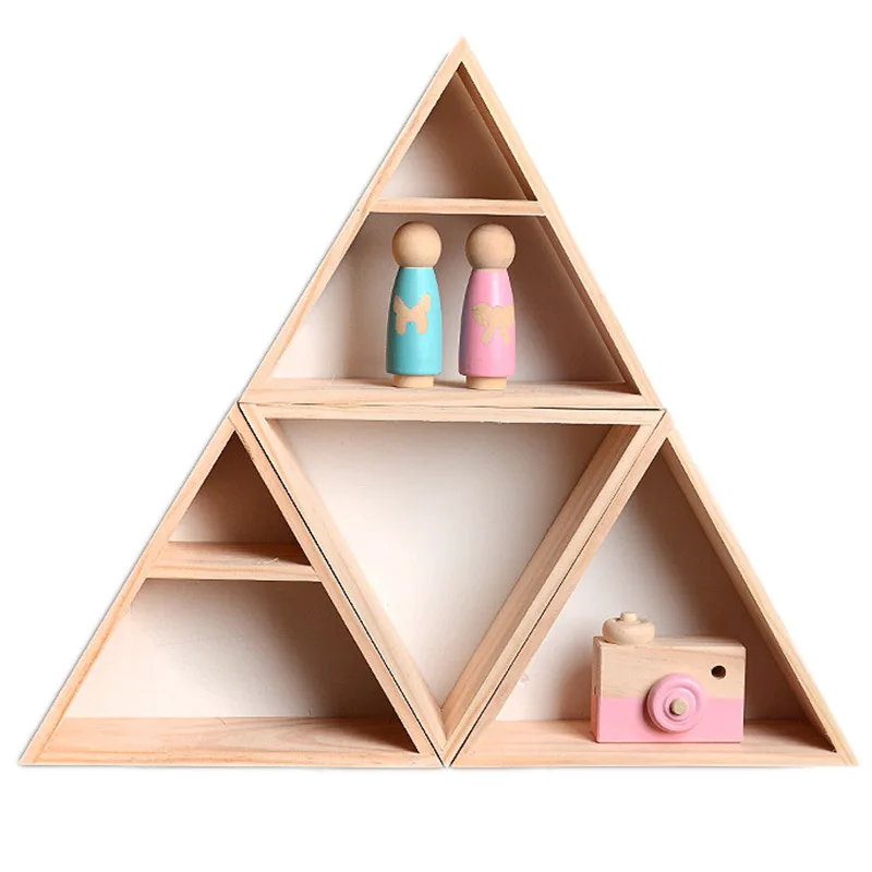 Деревянная полка для хранения настенного декора настенной книги спальни