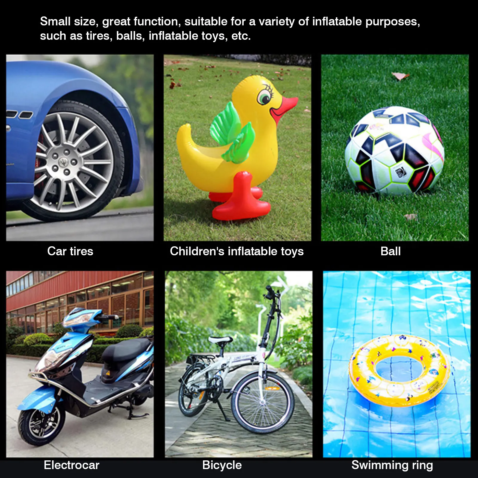 Car Air Pump Cordless Bike Electric Inflator Compressor Rechargeable Tire Bicycle Tyre Inflatable&ampLCD Screen | Автомобили и