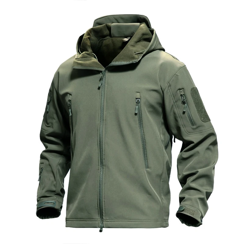 

Outdoor Waterproof SoftShell Jacket Men Hunting Windbreaker Hiking Coat Camping Fishing Tactical Jacket Military Clothes