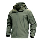 Уличная водонепроницаемая куртка SoftShell, Мужская охотничья ветровка, пальто для походов, кемпинга, рыбалки, тактическая куртка, военная одежда