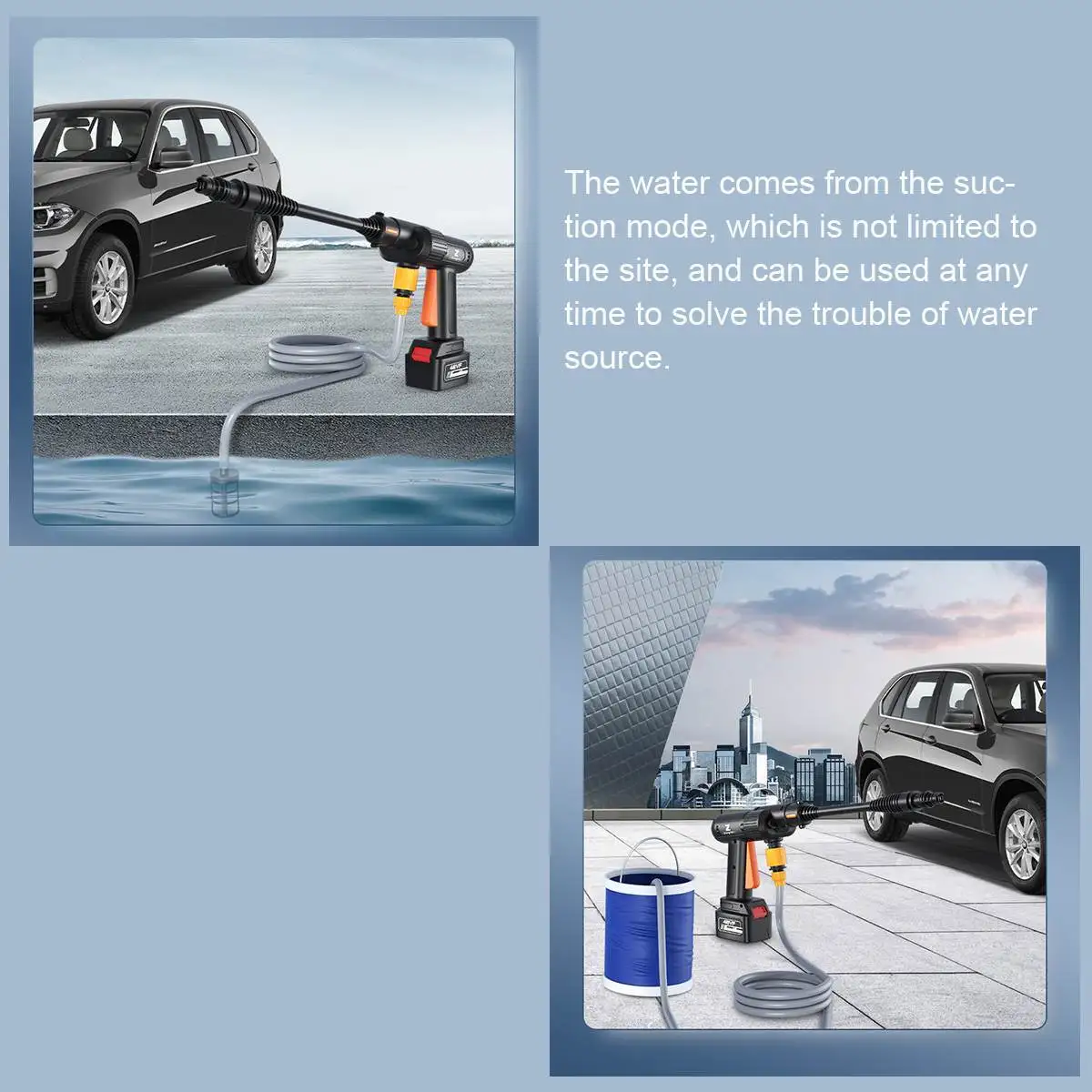 Pаспродажа 10000 мА/ч, 200W аккумуляторные высокой Давление Автомобильная моечная машина Портативный стиральная машина Давление водяной пистолет пены лит... Цена 10000 мА/ч, 200W аккумуляторные высокой Давление Автомобильная моечная машина Портативный стиральная машина Давление водяной пистолет пены лит...