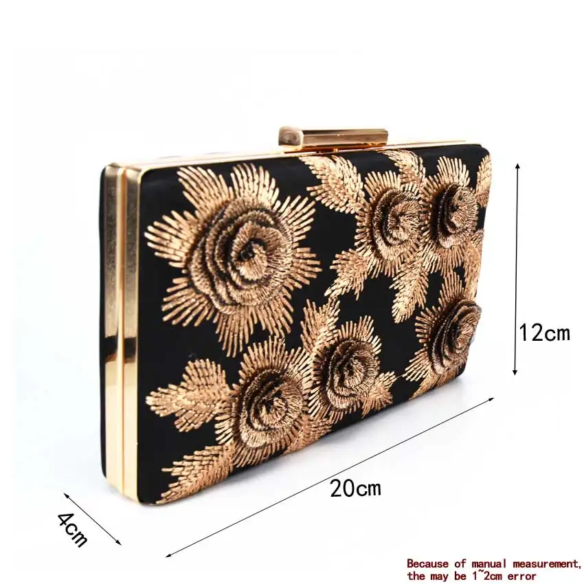 Новейшая модель Цветы кофейного оттенка клатч вечерняя сумочка Модная Джинсовая