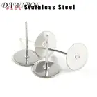 Основа для сережек-гвоздиков, из нержавеющей стали 316l, 100 шт.