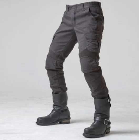 Spring and Autumn Motorcycle Pants Men's Casual Loose Drawstring Outdoor Hiking Sports Off-road with Up | Автомобили и