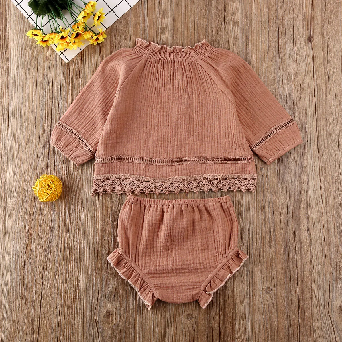 

Baby Spring Autumn Clothing Toddler Baby Girl Long Sleeve Tops T-shirt Ruffle Shorts Pants Clothes Tracksuit