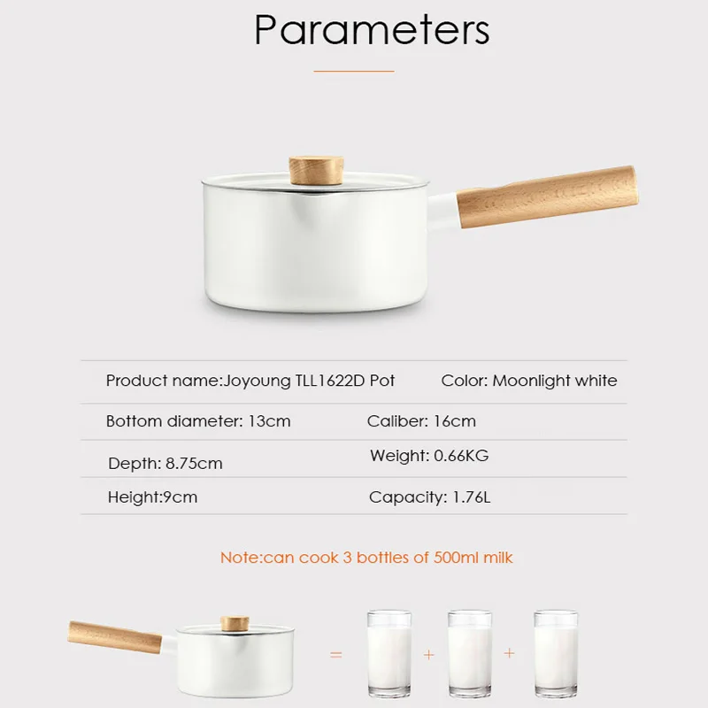 Многофункциональная кастрюля 1 76 л портативная сковорода компактная для молока