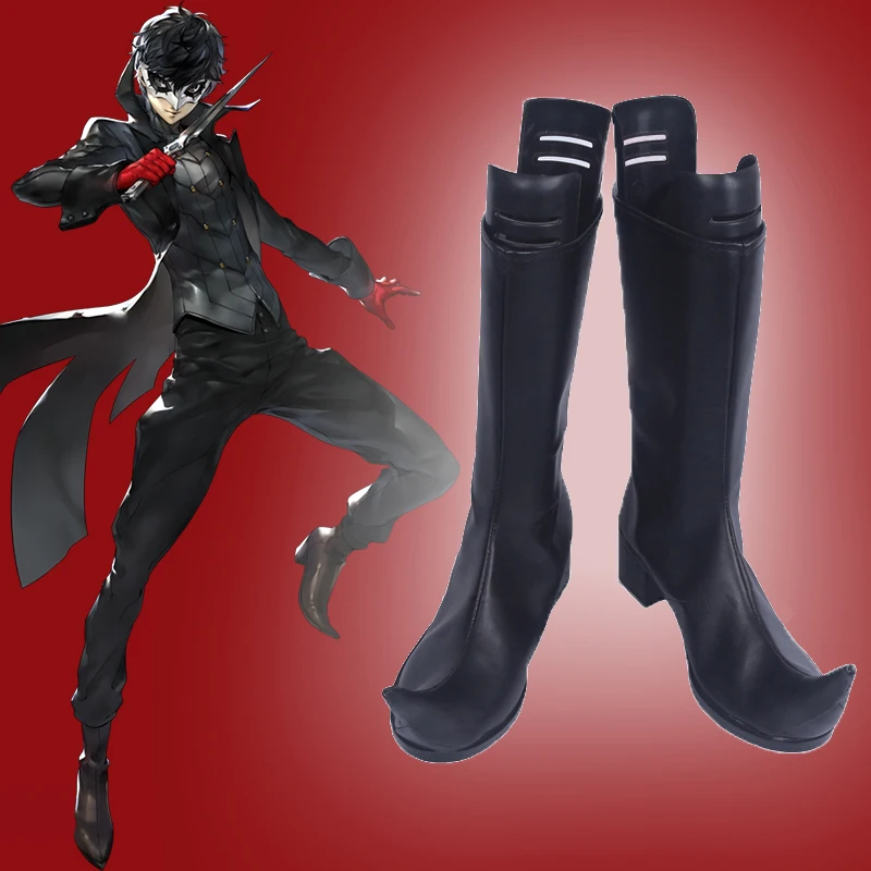 

Anime Comic Persona 5 Cosplay Shoes Amamiya Ren JOKER Cosplay Shoes Halloween Party Daily Leisure Shoes Sandal Boots Casual New