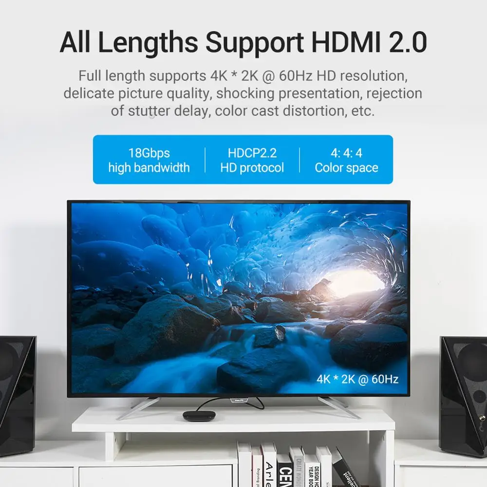 Оптоволоконный кабель HDMI 2 0 4K 60 Гц 18 Гбит/с HDR|Кабели VGA| |