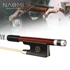 NAOMI Brazilwood 44, лук для скрипки, восьмиугольная ручка из овчины, белый монгольский конский волос, хорошо сбалансированный для начинающих и студентов