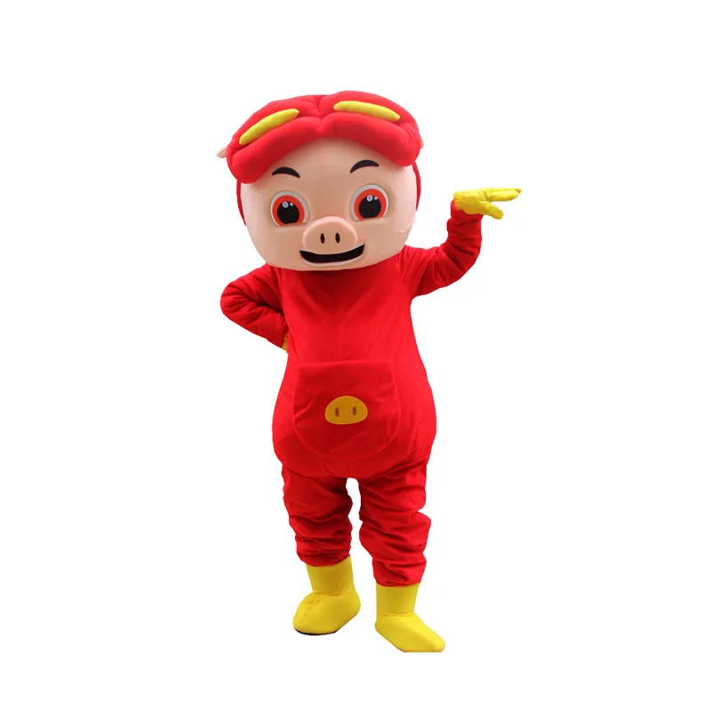 

Pig Man cartoon doll costume COSP Pig Year mascot show activity prop puppet costume adult zodiac pig figure walking doll head