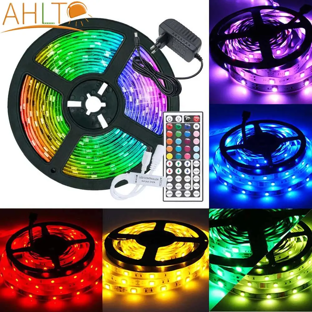 

ИК-контроллер с 44 клавишами, светодиодные светильник ты, Гибкая RGB 5050, декоративная подсветильник ка, лампа, ночсветильник, светящаяся неоно...