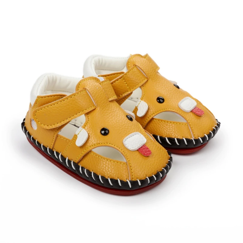 

2021 Kids Newest Summer Shoes Infant Baby Girls Boys Sandals Cartoon PU Leather Non-Slip Cute Toddler First Walkers Shoes 0-18M