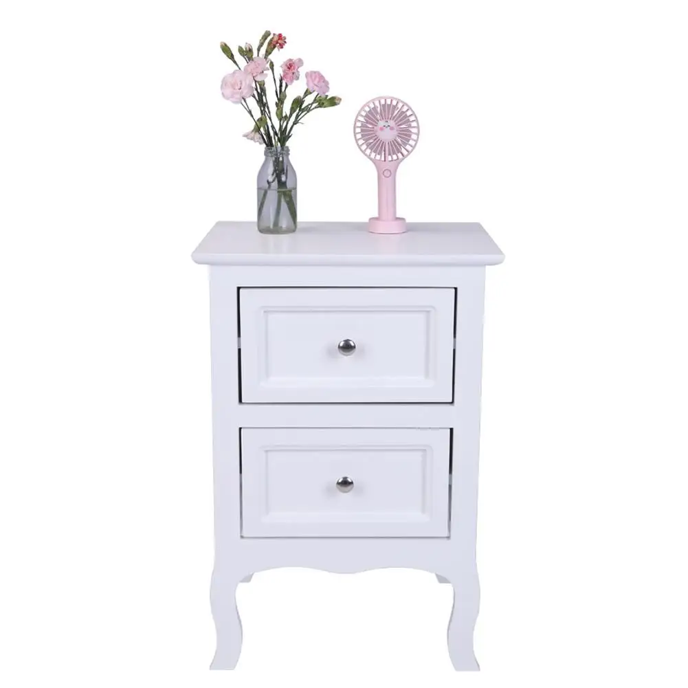 

2-Tier Storage Locker Bedroom Night Table Sofa Coffee Table Modern End Table Table Mini Cabinet Bedroom Furniture Kits Home