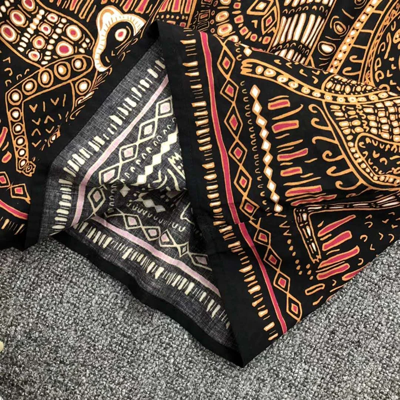 

VERDEJULIAY 2020 Spring New French Fashion High Street Design All Seasons Blouse Women Loose Version Monkey Print Cotton Tops
