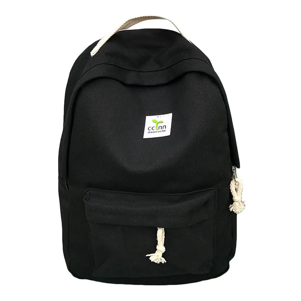 Newest 2020 Women Backpack 2 pcs/set Solid Casual Canvas Backpacks For Adolescent Girls Rucksack ZX283701 |