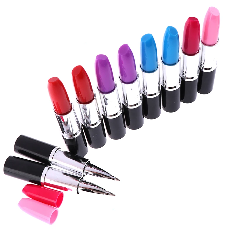 

1pc Lipstick Pen Cartoon BallPoint Pen Novelty Pen School Office Supplies