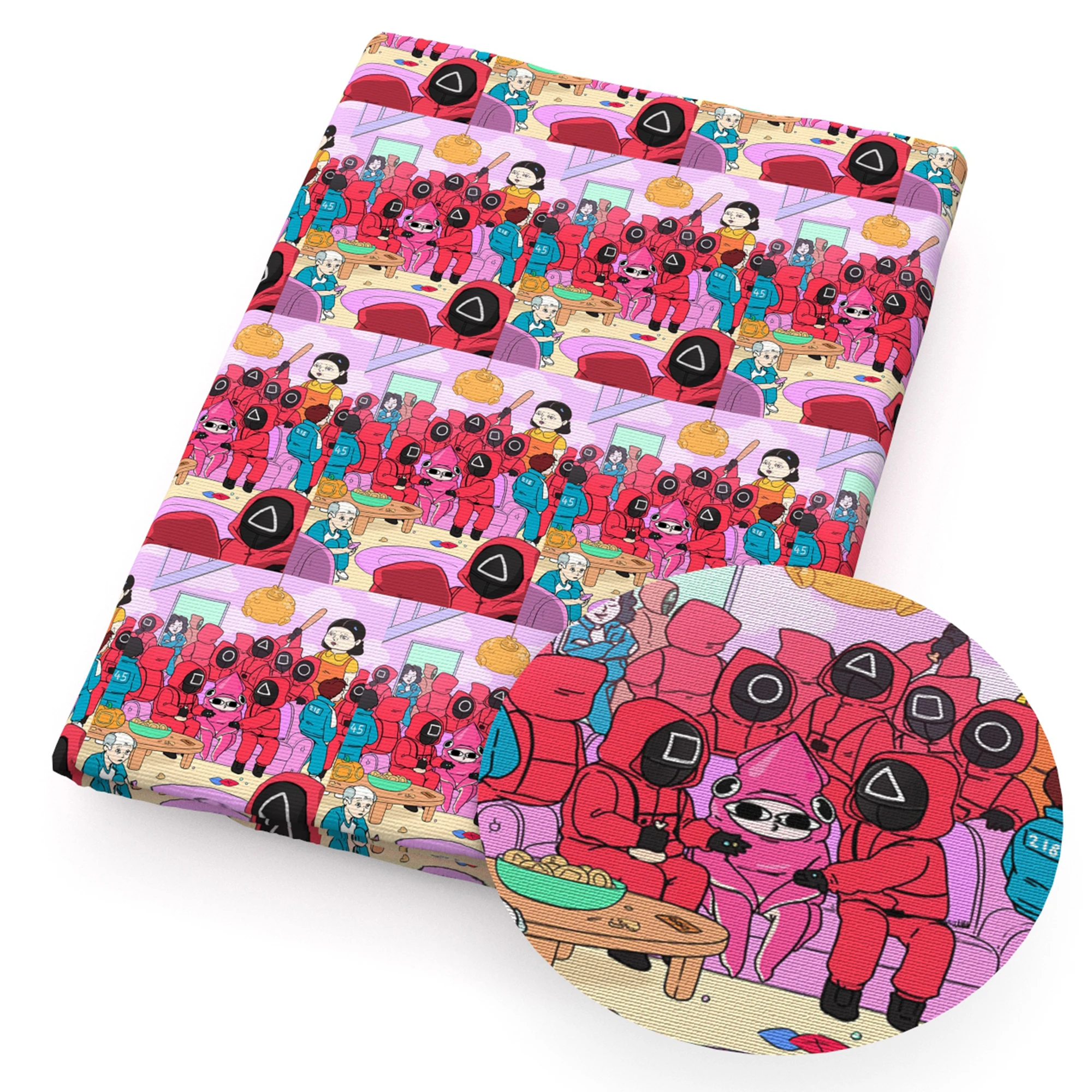 Популярные игры ткань из полиэстера и хлопка с цифрами для шитья рукоделия