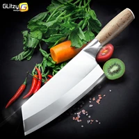 kitchen cleaver knife 7 inch chef 7cr17 german stainless steel forged meat full tang chopper chinese santoku butcher cook tool