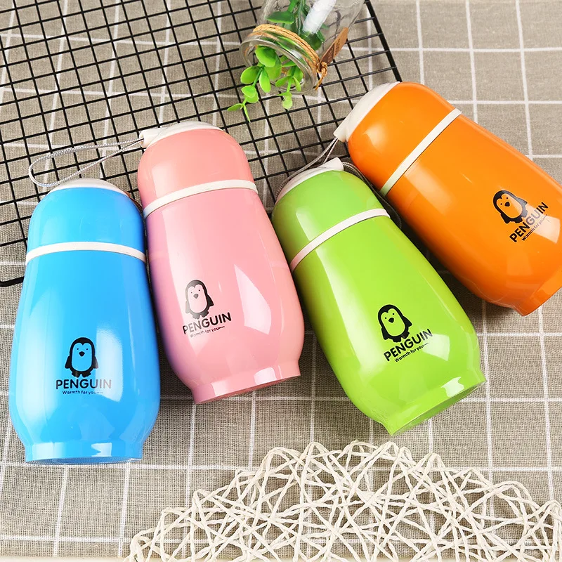 

Creative Candy Color Penguin Cup Cartoon Children's Stainless Steel Thermos Cup Gift Thermos Cup Hydro Flask