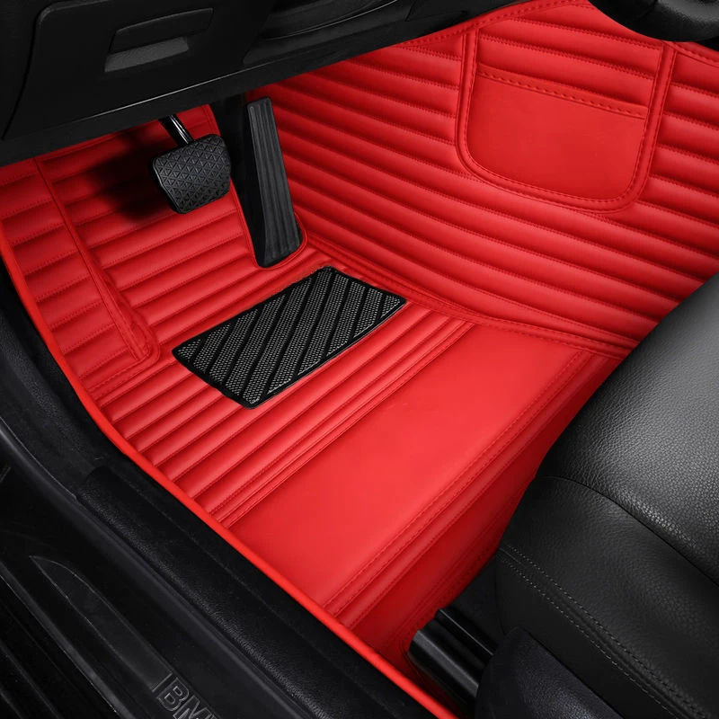

Черный утолщенный кожаный автомобильный коврик для alfa romeo 147 giulietta stelvio mito 156, коврики, аксессуары для ковров