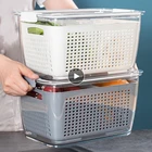 Контейнер для хранения свежих продуктов, капельная корзина для холодильника, контейнер для хранения свежих овощей и фруктов