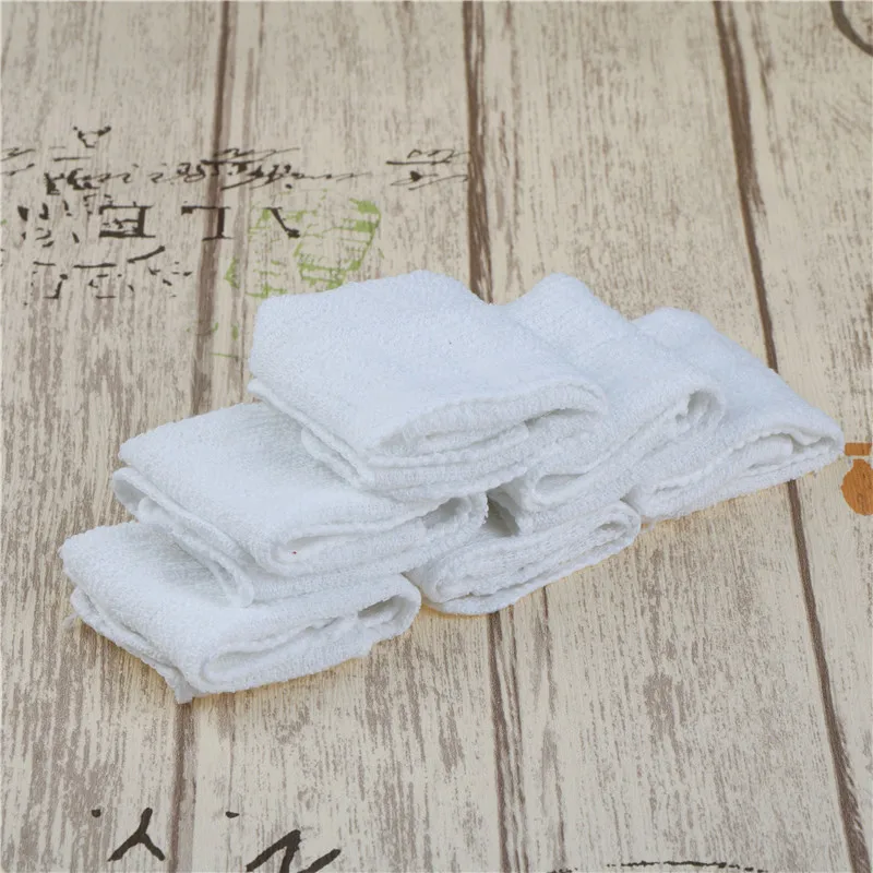 

1 шт. практичное 6 шт. белое квадратное Хлопковое полотенце для рук автомобиля для уборки дома Новое