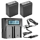 12400 мАч, VW-VBD98 AG-VBR118 LED Мощность показатели Батарея для цифрового фотоаппарата Panasonic AJ-PX280 PX285MC AG-HPX265MC PX270 PX298 FC100 + Зарядное устройство