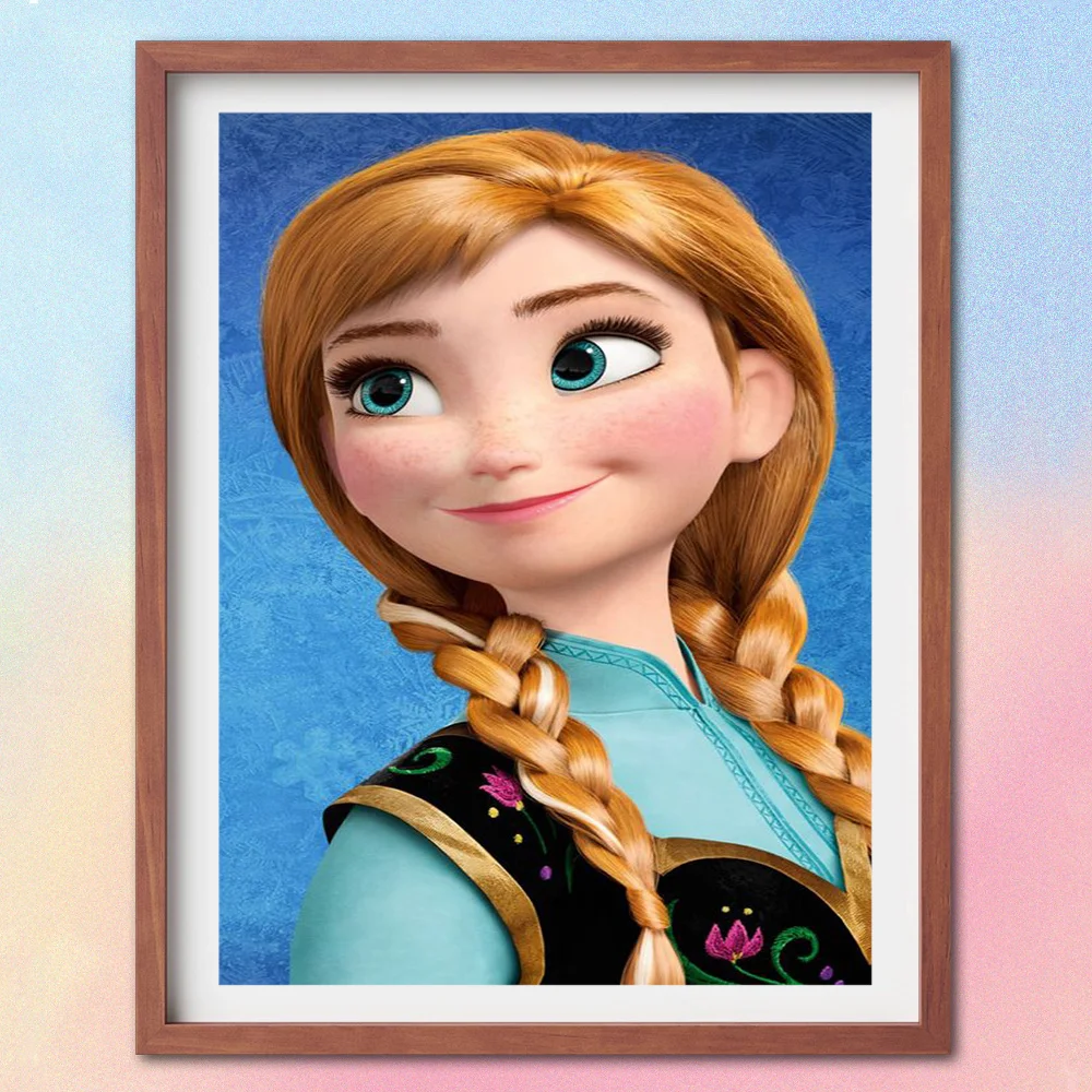 

Disney Frozen 5D Diamond Embroidery Cross Ctitch Kits Cartoon Anna Princess Diamond Painting Picture Of Rhinestone Home Decor
