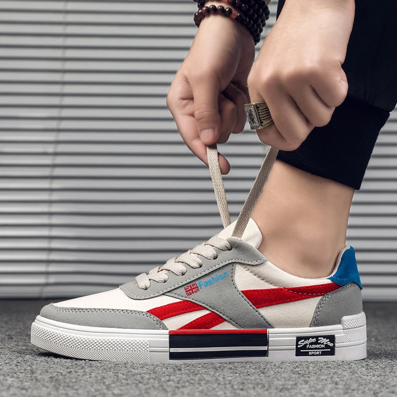 

Men's Vulcanize Shoes Women Fashion Canvas Shoes Lace-up Casual Men Flats Shoes Male Sneakers Zapatos Hombre