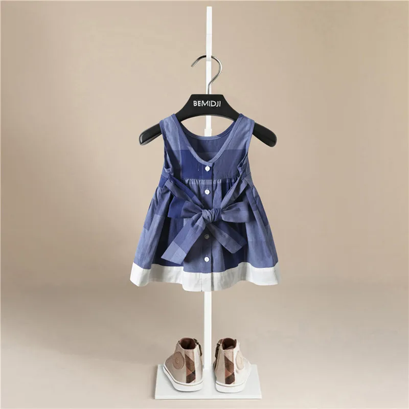 Новинка летнее платье для девочек без рукавов белая хлопковая сетчатая одежда по