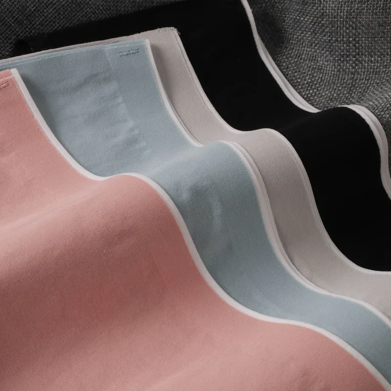 7PCS  women's cotton briefs with no trace. Women's cotton mid-rise  briefs with full cotton breather hips briefs