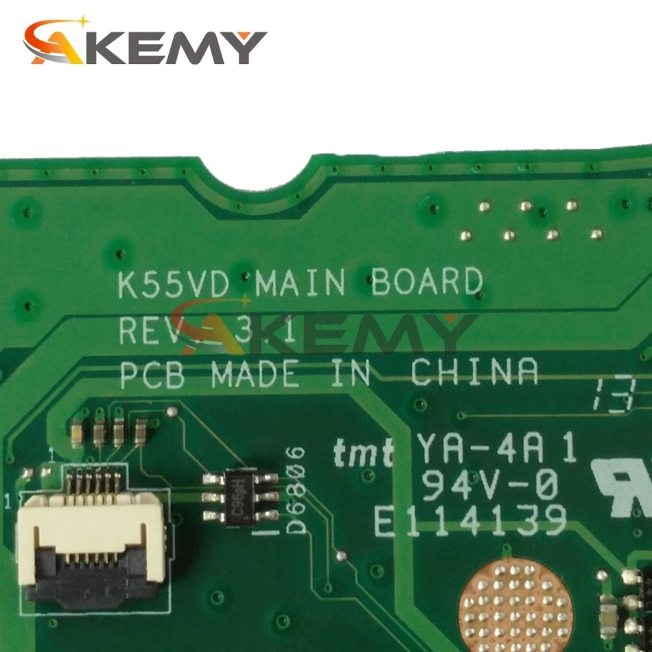 Материнская плата AKEMY K55VD для ноутбука ASUS K55A K55V A55V оригинальная материнская UMA HM76