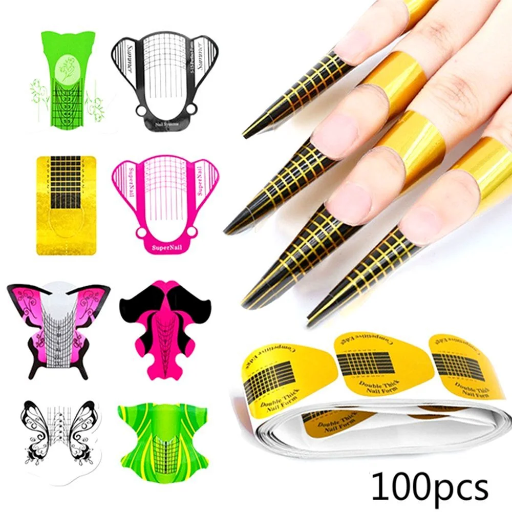 

Professional Nail Paper Tray Nail Extension Nail Art Tools UV Gel Tip Extension Builder Form Tray Nail Supply Manicure Tool