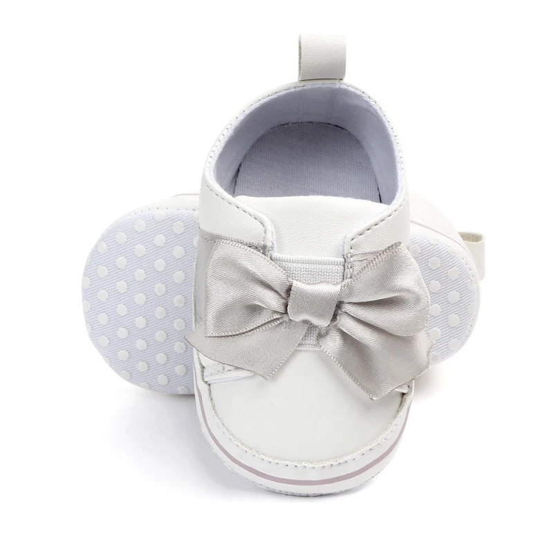 

Spring Baby Girls Princess Shoes Newborn First Walkers Bow PU Cute Soft Soled Non-slip Footwear Baby Shoes Free Shipping